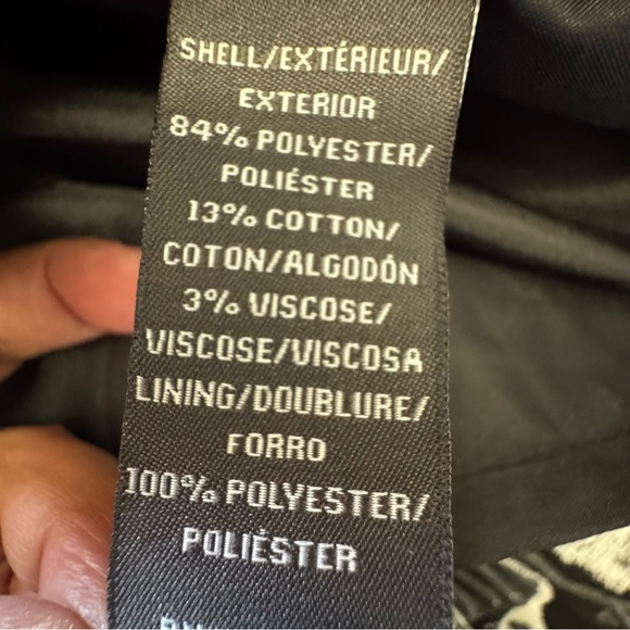 Vera Wang Black and White Floral Cocktail Mini Dress - Picture 10 of 11